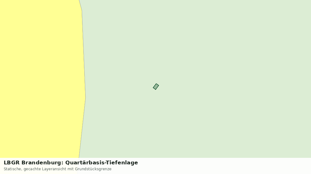 Statische Kartenansicht: LBGR Brandenburg: Quartärbasis-Tiefenlage
