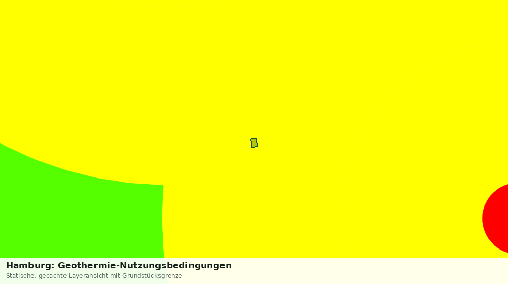 Statische Kartenansicht: Hamburg: Geothermie-Nutzungsbedingungen