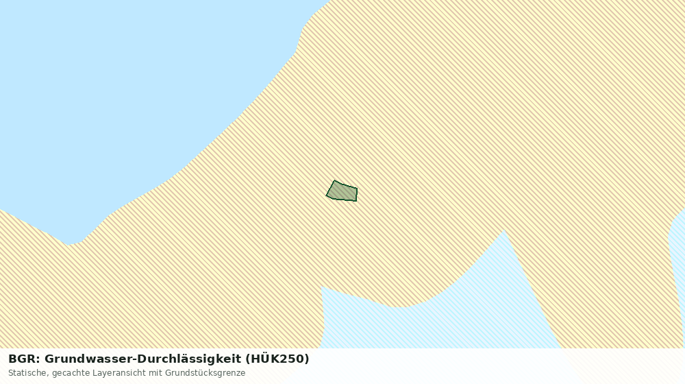 Statische Kartenansicht: BGR: Grundwasser-Durchlässigkeit (HÜK250)