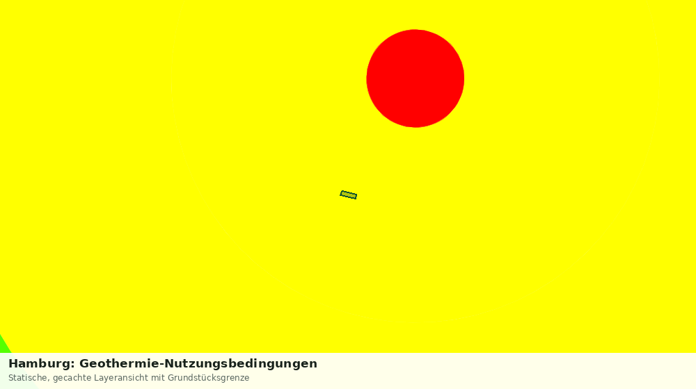 Statische Kartenansicht: Hamburg: Geothermie-Nutzungsbedingungen