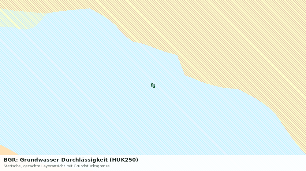 Statische Kartenansicht: BGR: Grundwasser-Durchlässigkeit (HÜK250)