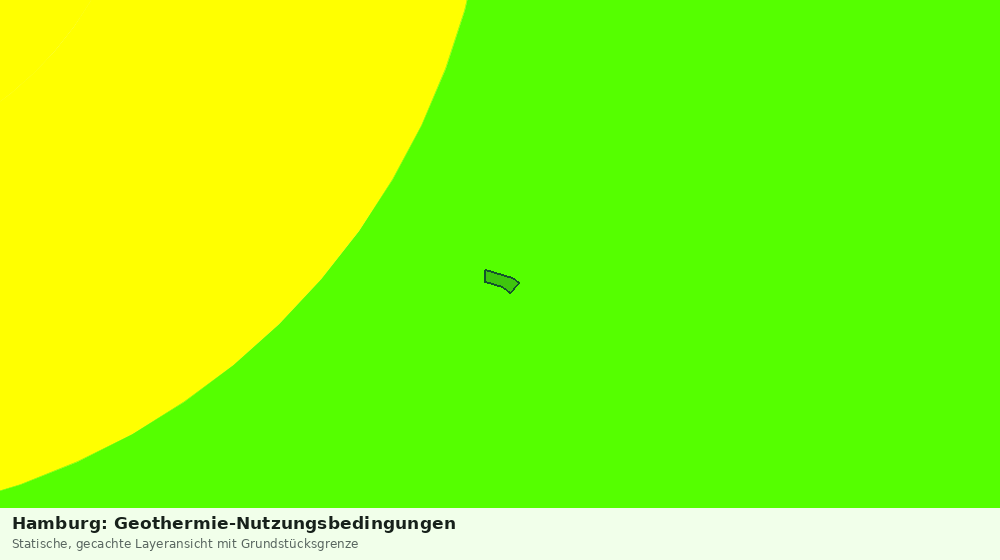 Statische Kartenansicht: Hamburg: Geothermie-Nutzungsbedingungen