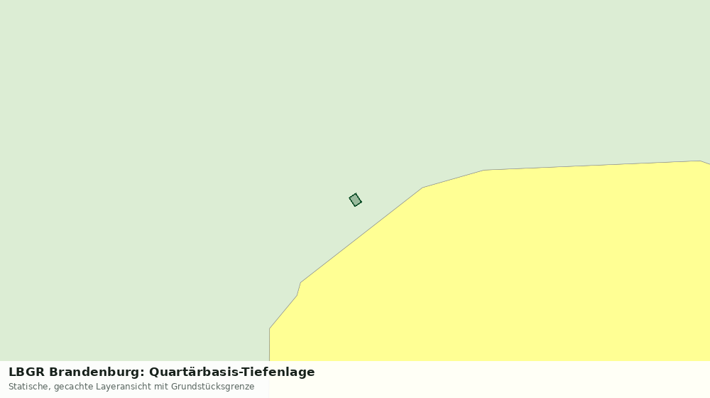 Statische Kartenansicht: LBGR Brandenburg: Quartärbasis-Tiefenlage