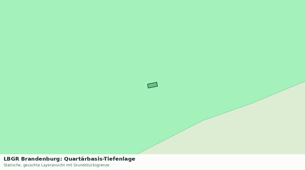 Statische Kartenansicht: LBGR Brandenburg: Quartärbasis-Tiefenlage