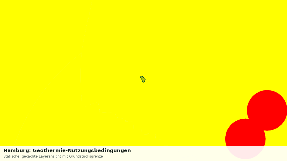 Statische Kartenansicht: Hamburg: Geothermie-Nutzungsbedingungen