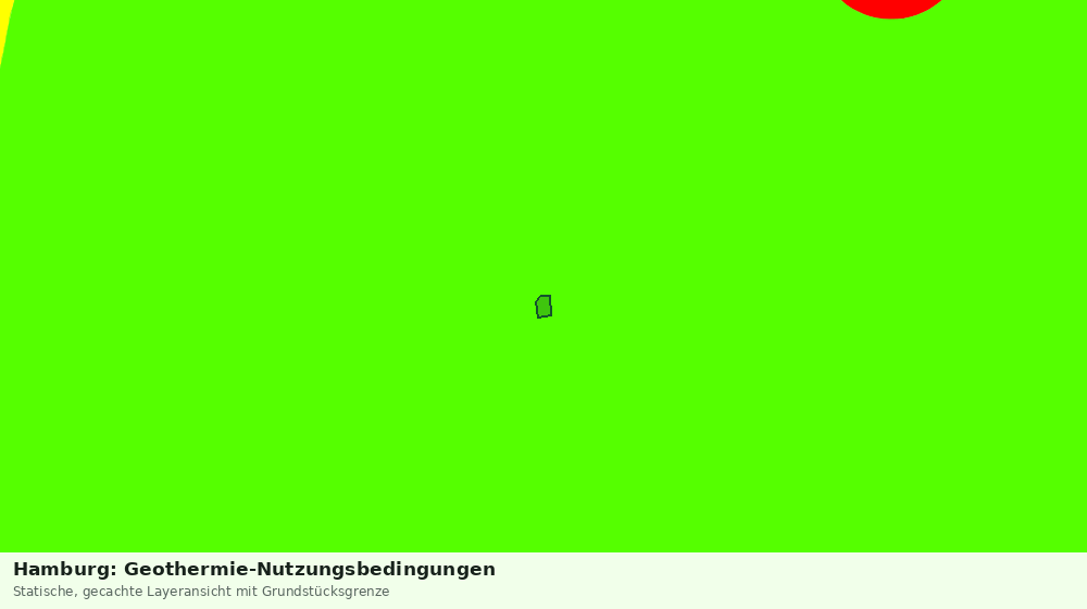 Statische Kartenansicht: Hamburg: Geothermie-Nutzungsbedingungen