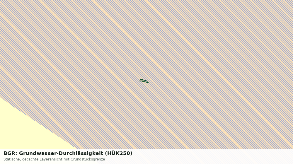 Statische Kartenansicht: BGR: Grundwasser-Durchlässigkeit (HÜK250)