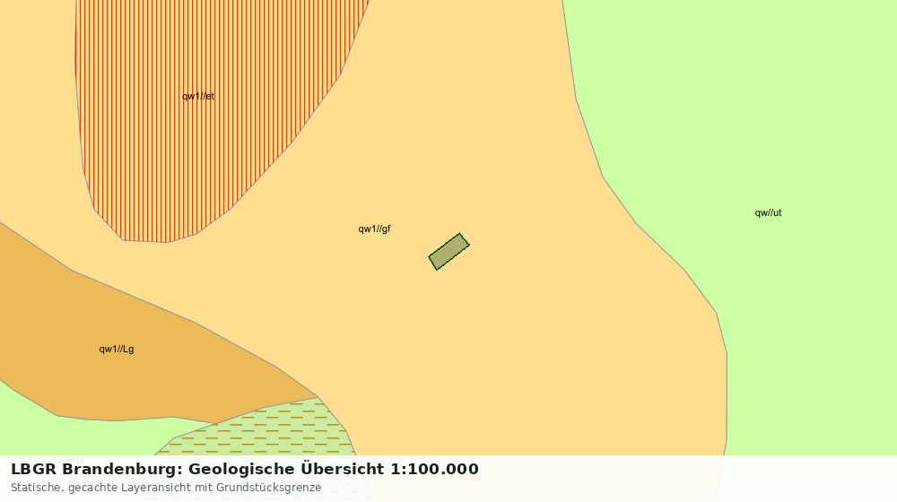 Statische Kartenansicht: LBGR Brandenburg: Geologische Übersicht 1:100.000
