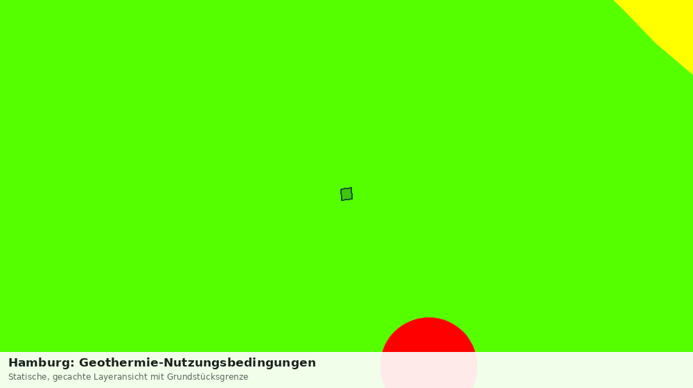 Statische Kartenansicht: Hamburg: Geothermie-Nutzungsbedingungen