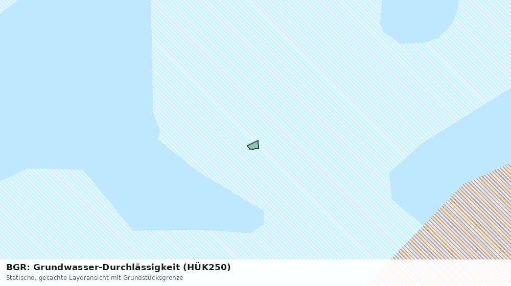 Statische Kartenansicht: BGR: Grundwasser-Durchlässigkeit (HÜK250)