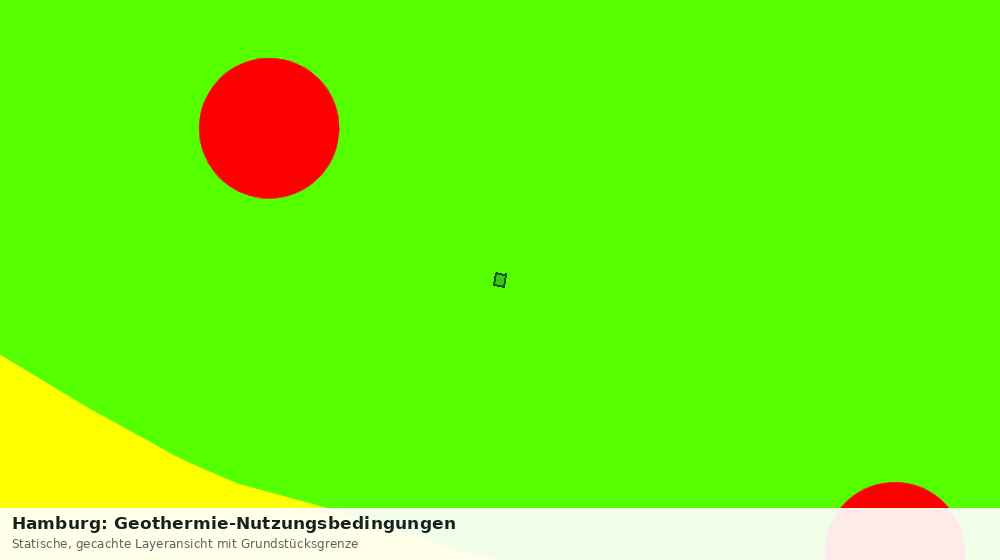Statische Kartenansicht: Hamburg: Geothermie-Nutzungsbedingungen