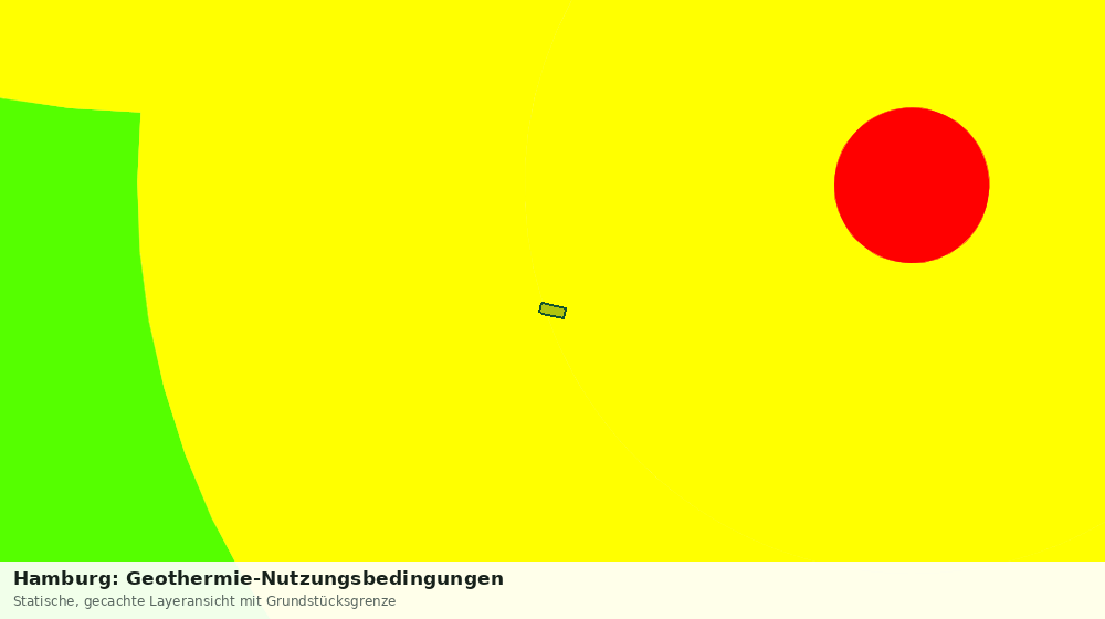 Statische Kartenansicht: Hamburg: Geothermie-Nutzungsbedingungen