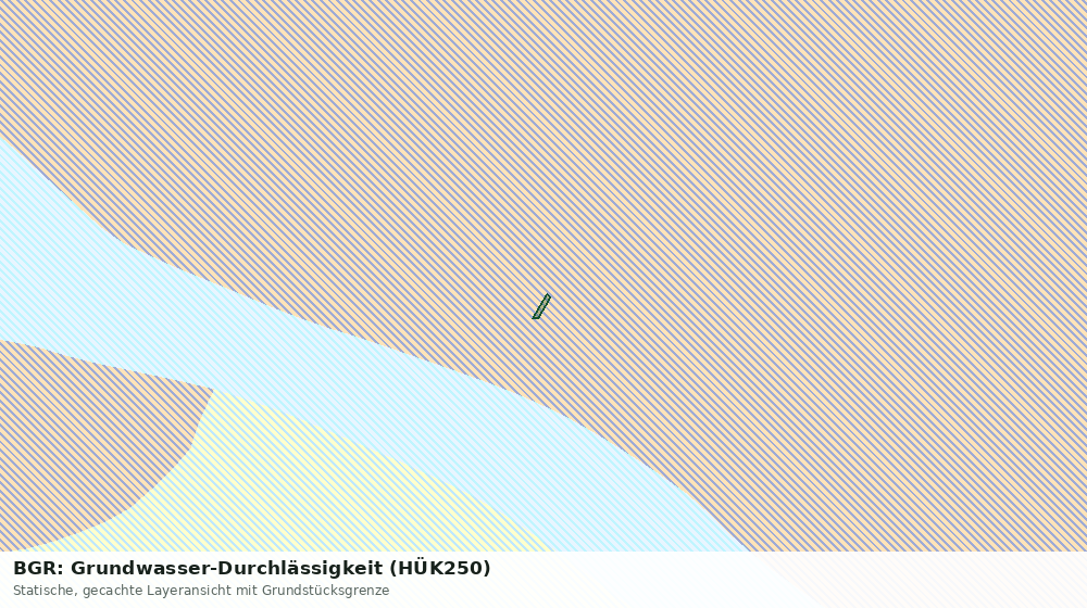 Statische Kartenansicht: BGR: Grundwasser-Durchlässigkeit (HÜK250)
