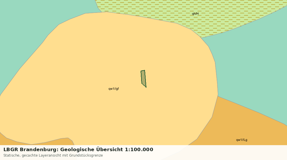 Statische Kartenansicht: LBGR Brandenburg: Geologische Übersicht 1:100.000