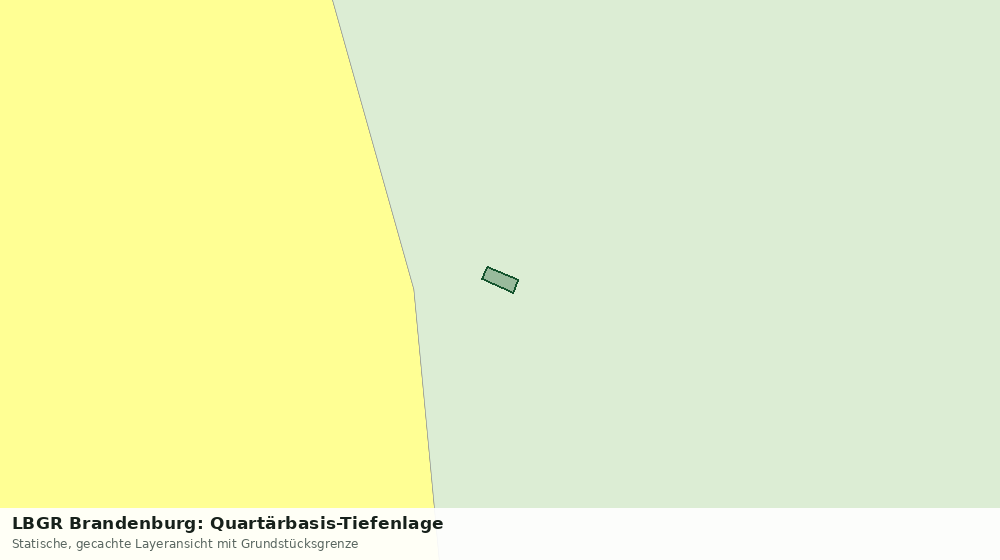 Statische Kartenansicht: LBGR Brandenburg: Quartärbasis-Tiefenlage