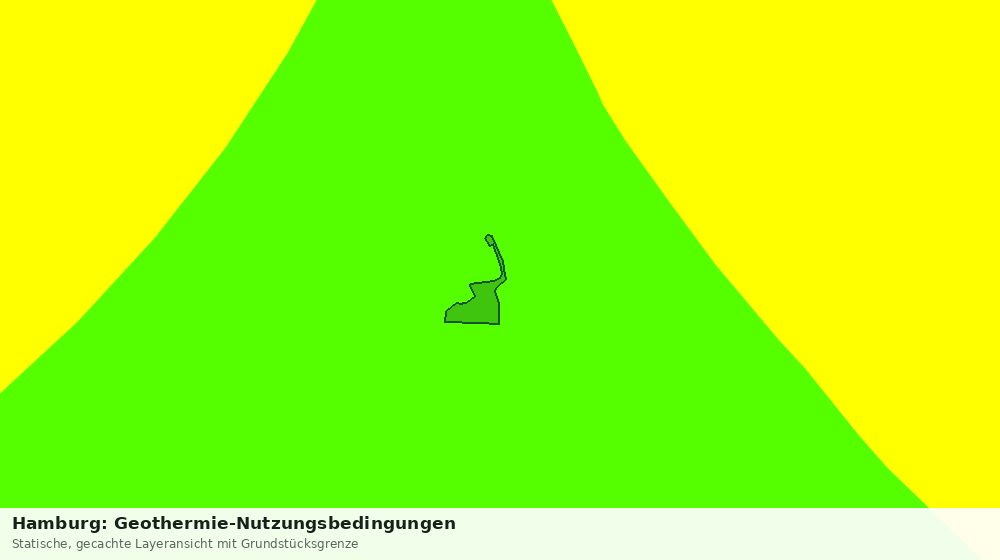 Statische Kartenansicht: Hamburg: Geothermie-Nutzungsbedingungen