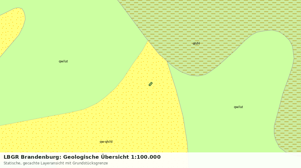 Statische Kartenansicht: LBGR Brandenburg: Geologische Übersicht 1:100.000