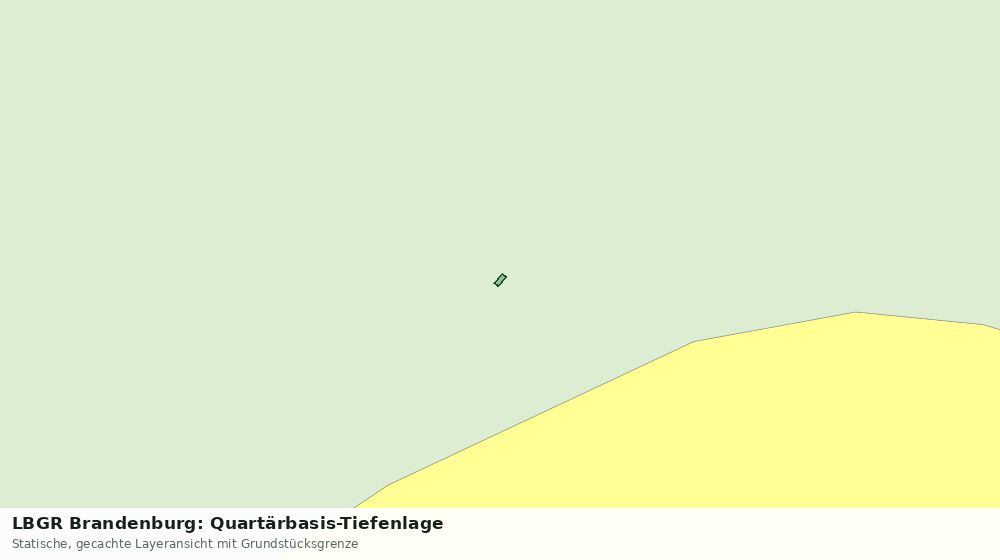 Statische Kartenansicht: LBGR Brandenburg: Quartärbasis-Tiefenlage