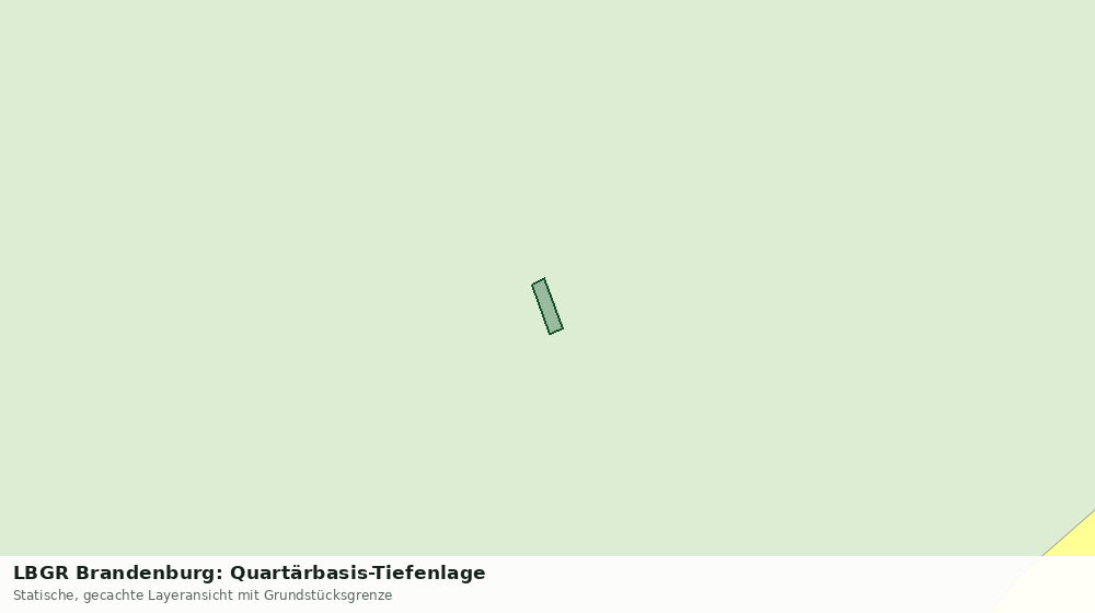 Statische Kartenansicht: LBGR Brandenburg: Quartärbasis-Tiefenlage