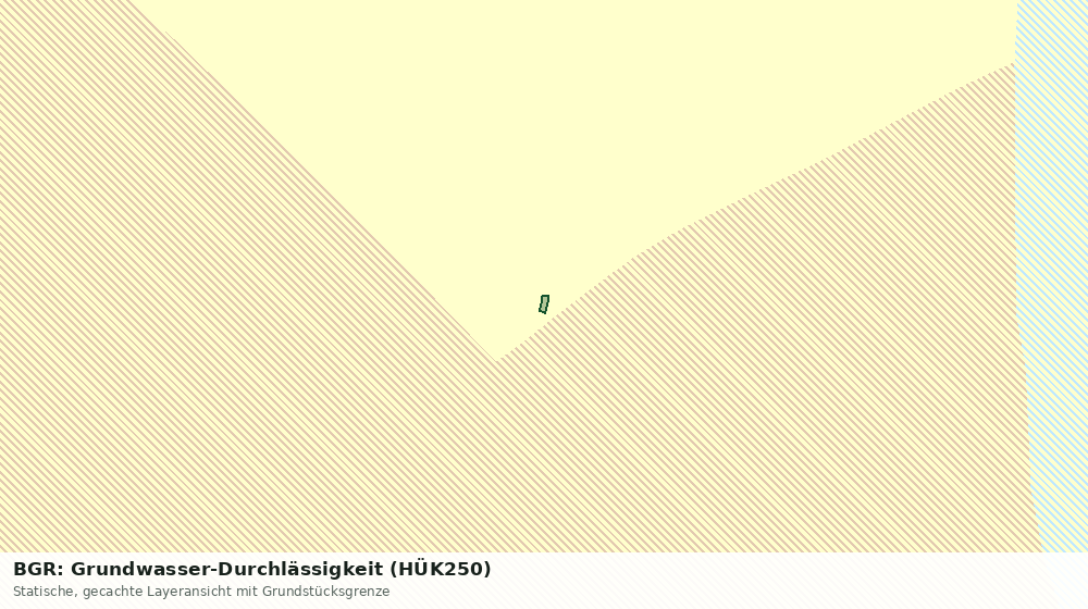 Statische Kartenansicht: BGR: Grundwasser-Durchlässigkeit (HÜK250)