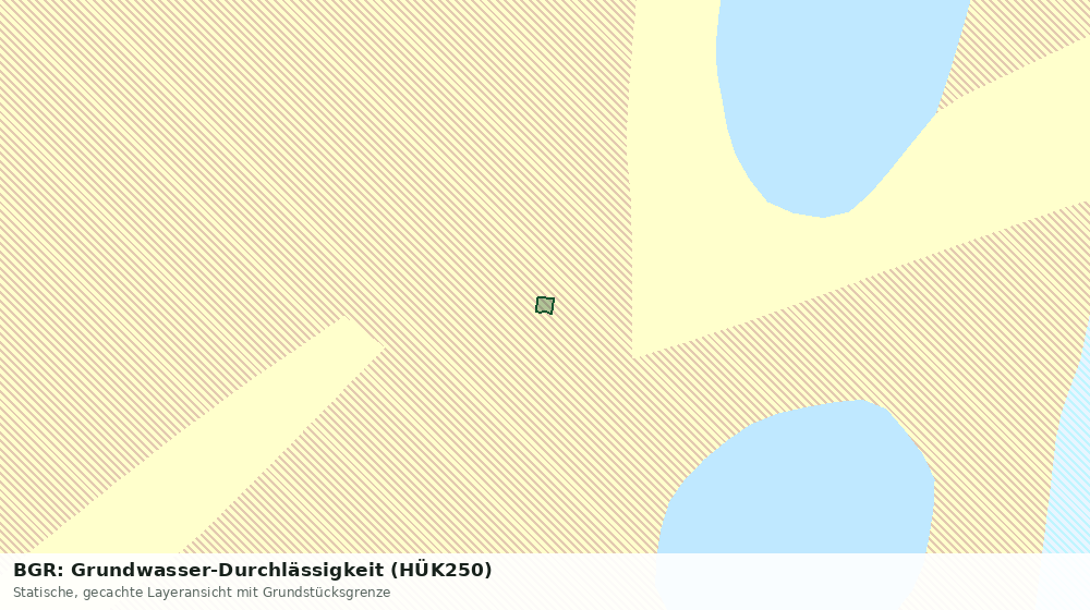 Statische Kartenansicht: BGR: Grundwasser-Durchlässigkeit (HÜK250)