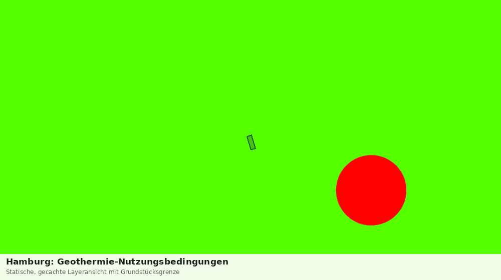 Statische Kartenansicht: Hamburg: Geothermie-Nutzungsbedingungen