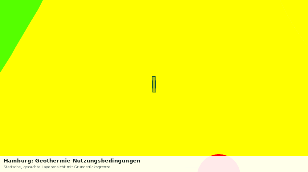 Statische Kartenansicht: Hamburg: Geothermie-Nutzungsbedingungen