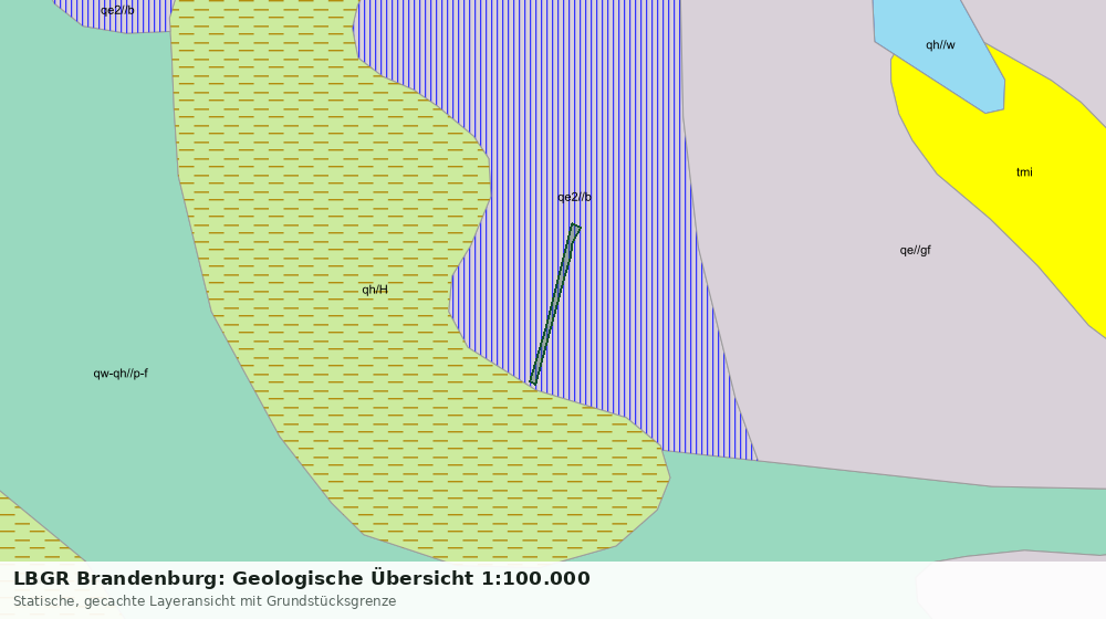 Statische Kartenansicht: LBGR Brandenburg: Geologische Übersicht 1:100.000