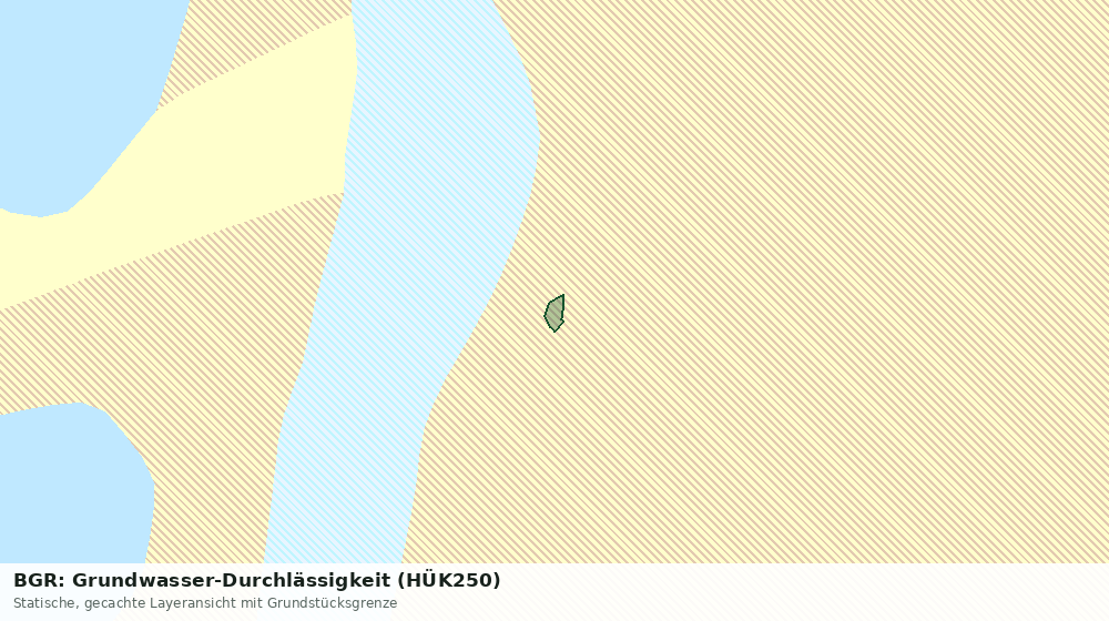 Statische Kartenansicht: BGR: Grundwasser-Durchlässigkeit (HÜK250)