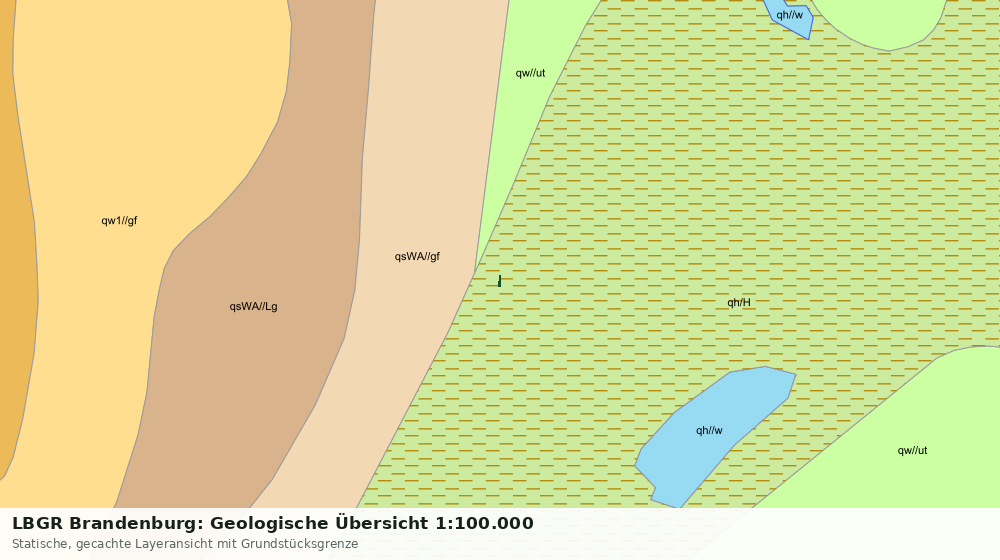 Statische Kartenansicht: LBGR Brandenburg: Geologische Übersicht 1:100.000