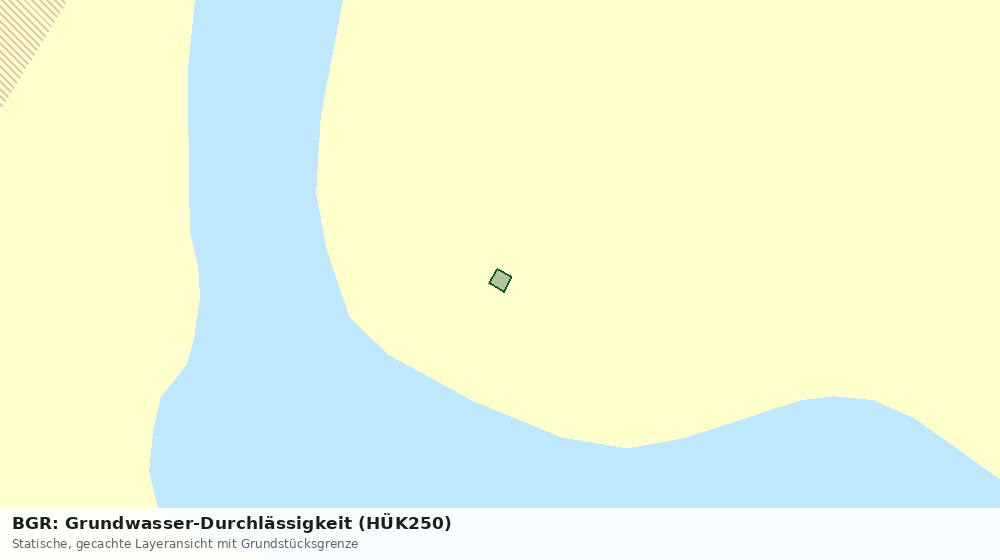 Statische Kartenansicht: BGR: Grundwasser-Durchlässigkeit (HÜK250)