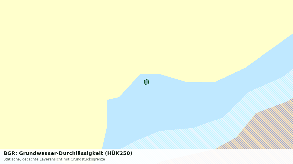 Statische Kartenansicht: BGR: Grundwasser-Durchlässigkeit (HÜK250)