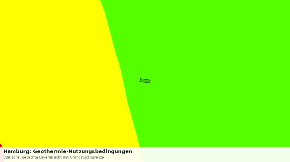 Statische Kartenansicht: Hamburg: Geothermie-Nutzungsbedingungen