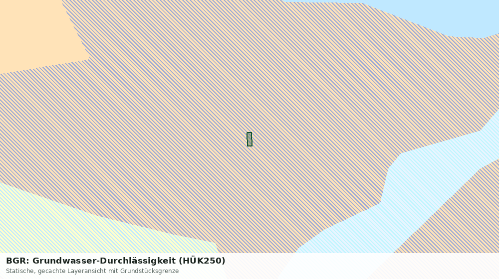 Statische Kartenansicht: BGR: Grundwasser-Durchlässigkeit (HÜK250)