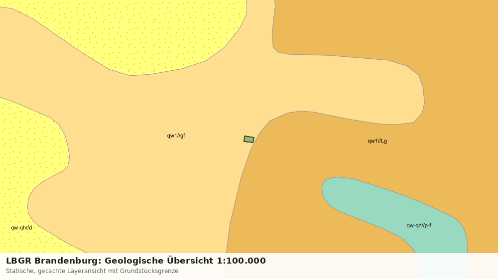 Statische Kartenansicht: LBGR Brandenburg: Geologische Übersicht 1:100.000