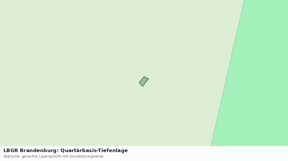 Statische Kartenansicht: LBGR Brandenburg: Quartärbasis-Tiefenlage