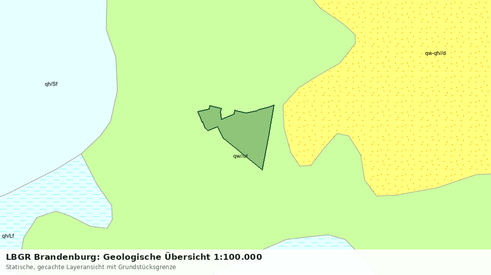 Statische Kartenansicht: LBGR Brandenburg: Geologische Übersicht 1:100.000