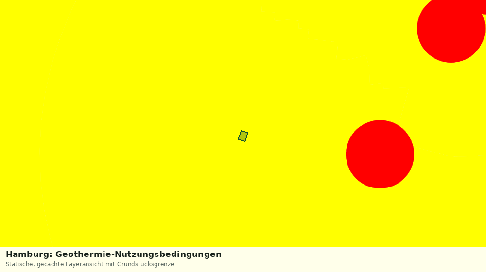 Statische Kartenansicht: Hamburg: Geothermie-Nutzungsbedingungen