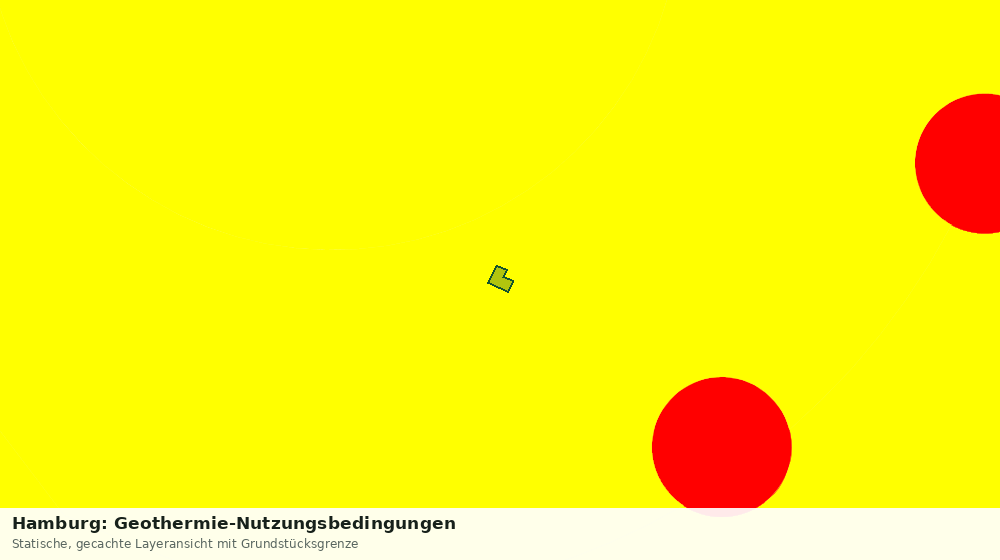 Statische Kartenansicht: Hamburg: Geothermie-Nutzungsbedingungen