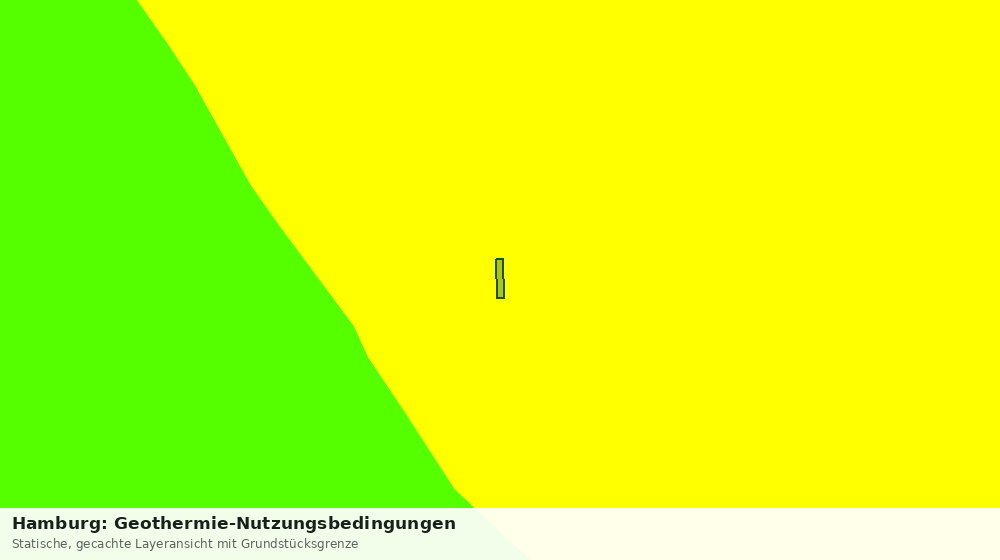 Statische Kartenansicht: Hamburg: Geothermie-Nutzungsbedingungen