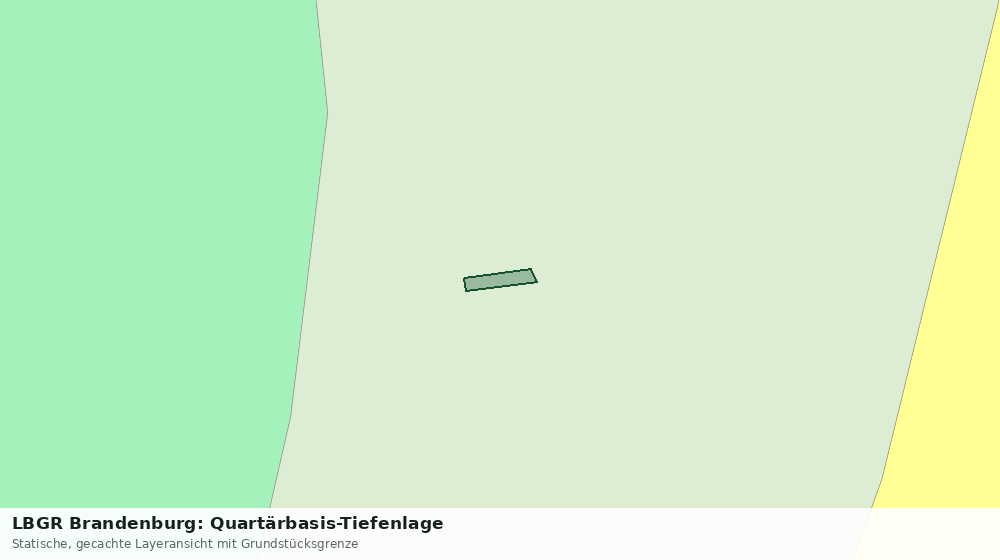 Statische Kartenansicht: LBGR Brandenburg: Quartärbasis-Tiefenlage