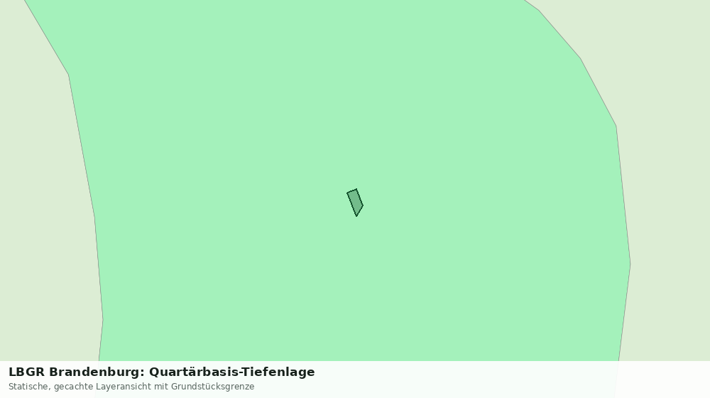 Statische Kartenansicht: LBGR Brandenburg: Quartärbasis-Tiefenlage