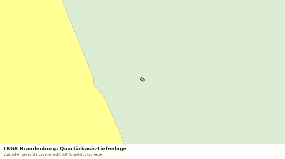 Statische Kartenansicht: LBGR Brandenburg: Quartärbasis-Tiefenlage