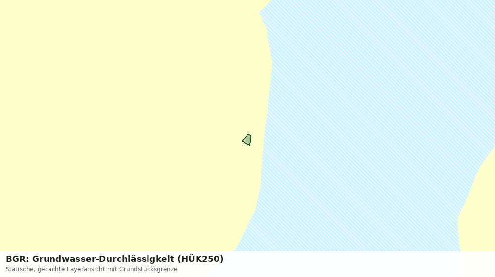 Statische Kartenansicht: BGR: Grundwasser-Durchlässigkeit (HÜK250)
