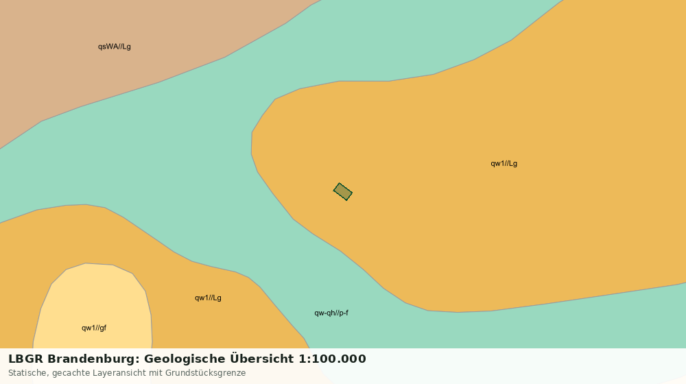 Statische Kartenansicht: LBGR Brandenburg: Geologische Übersicht 1:100.000