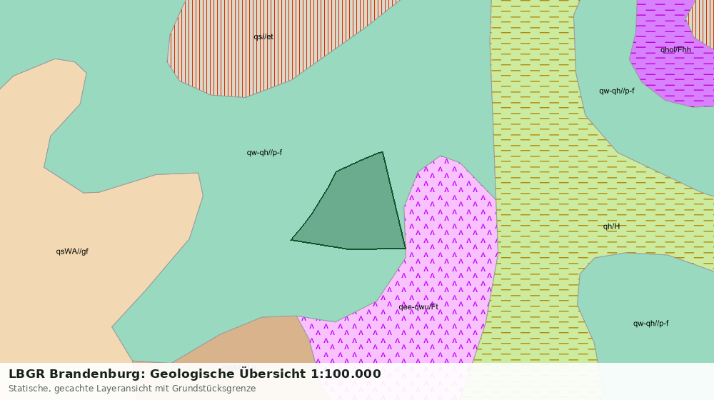 Statische Kartenansicht: LBGR Brandenburg: Geologische Übersicht 1:100.000