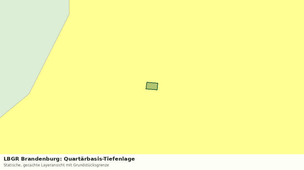 Statische Kartenansicht: LBGR Brandenburg: Quartärbasis-Tiefenlage