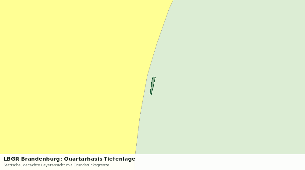 Statische Kartenansicht: LBGR Brandenburg: Quartärbasis-Tiefenlage