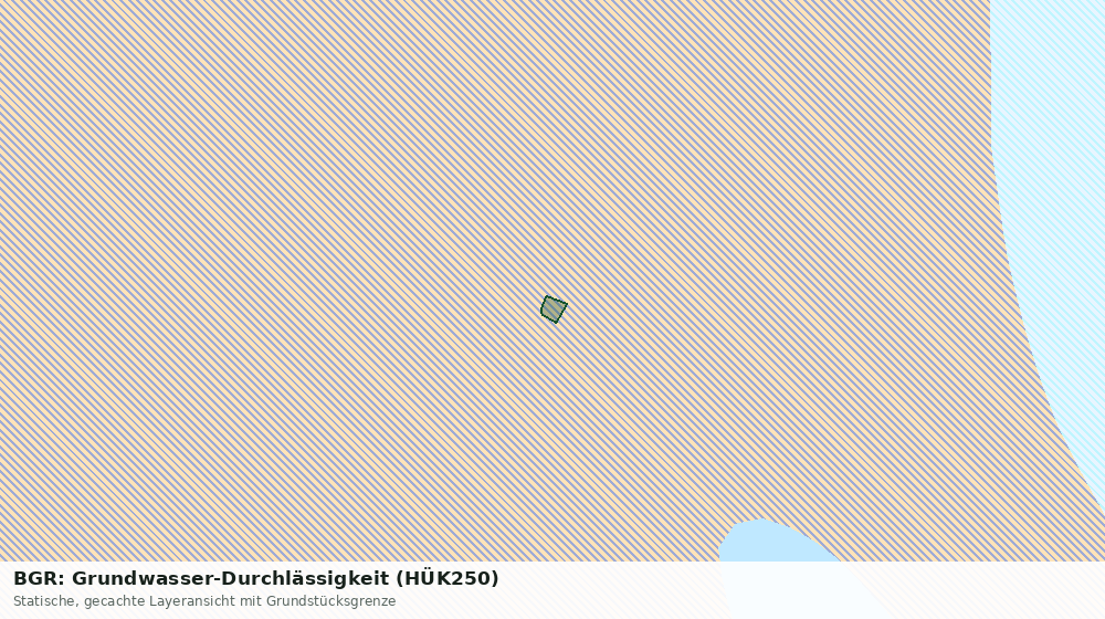 Statische Kartenansicht: BGR: Grundwasser-Durchlässigkeit (HÜK250)