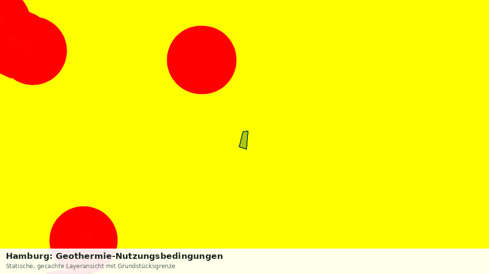 Statische Kartenansicht: Hamburg: Geothermie-Nutzungsbedingungen
